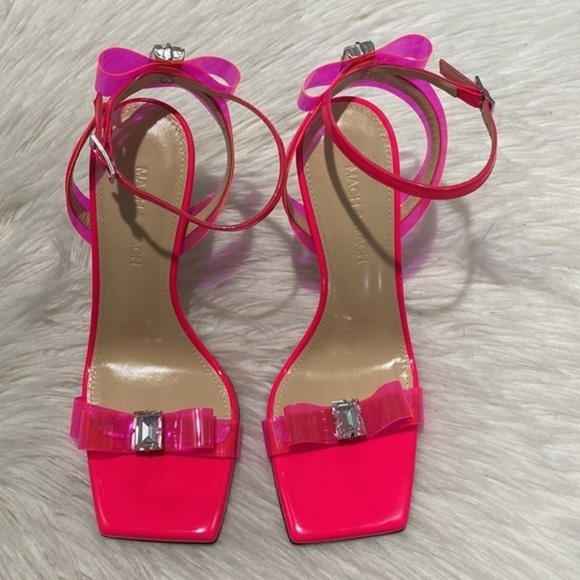 New Mach & Mach French Bow‎ Square toe sandal heel size 37EU - Picture 3 of 14